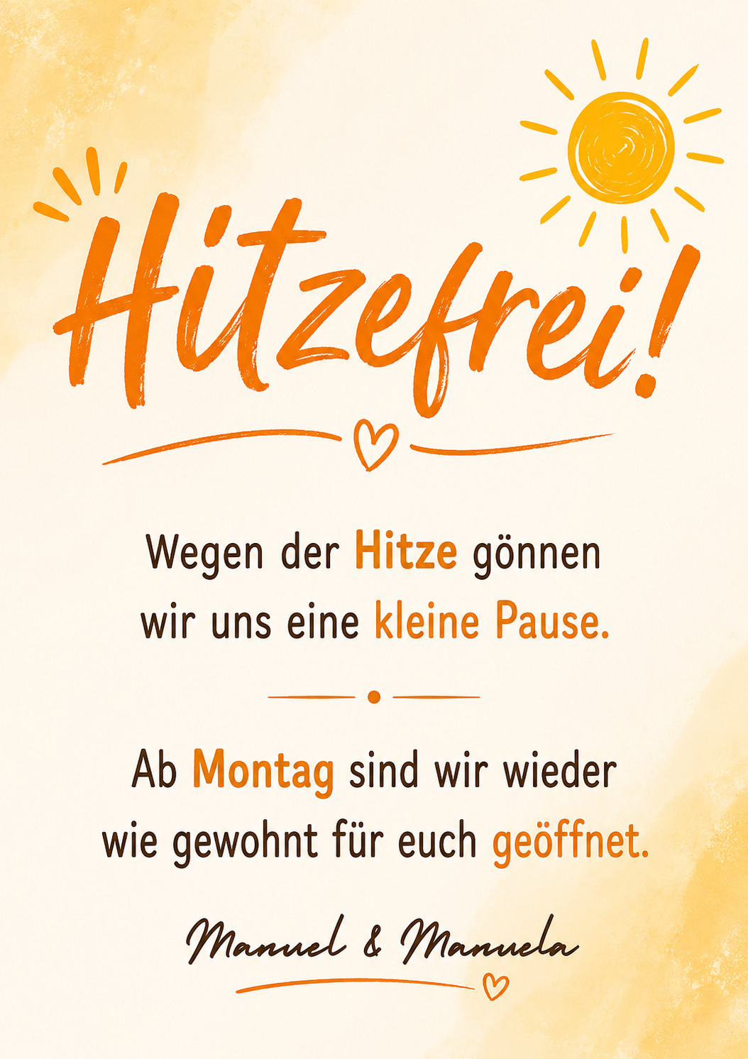 Hitzefrei