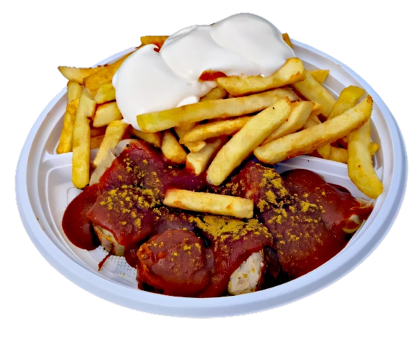 Currywurst Pommes